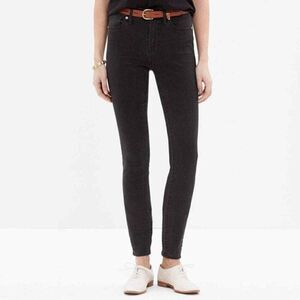 Madewell Washed Black High Riser Skinny Jeans